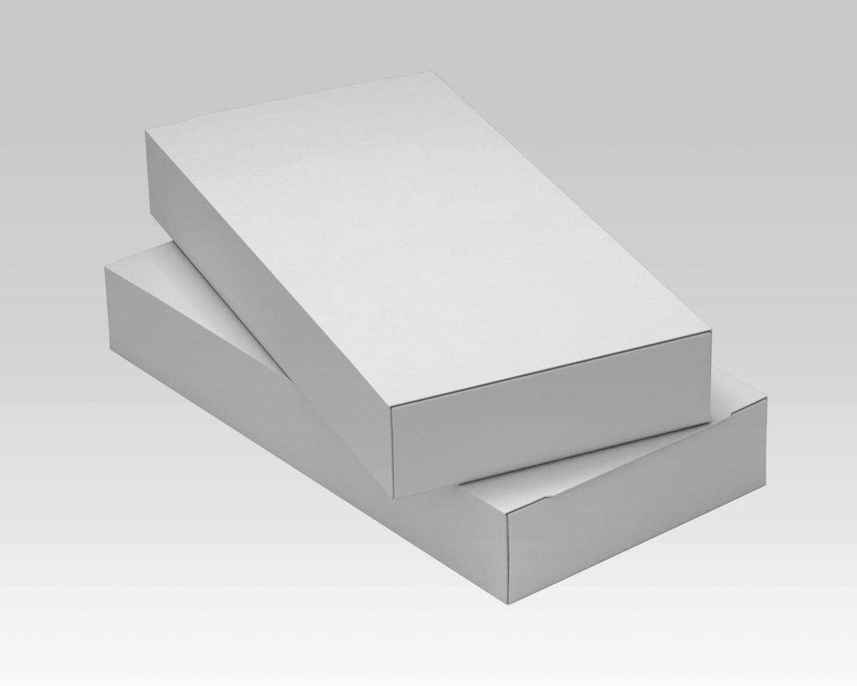 maqueta blanca de dos cajas foto