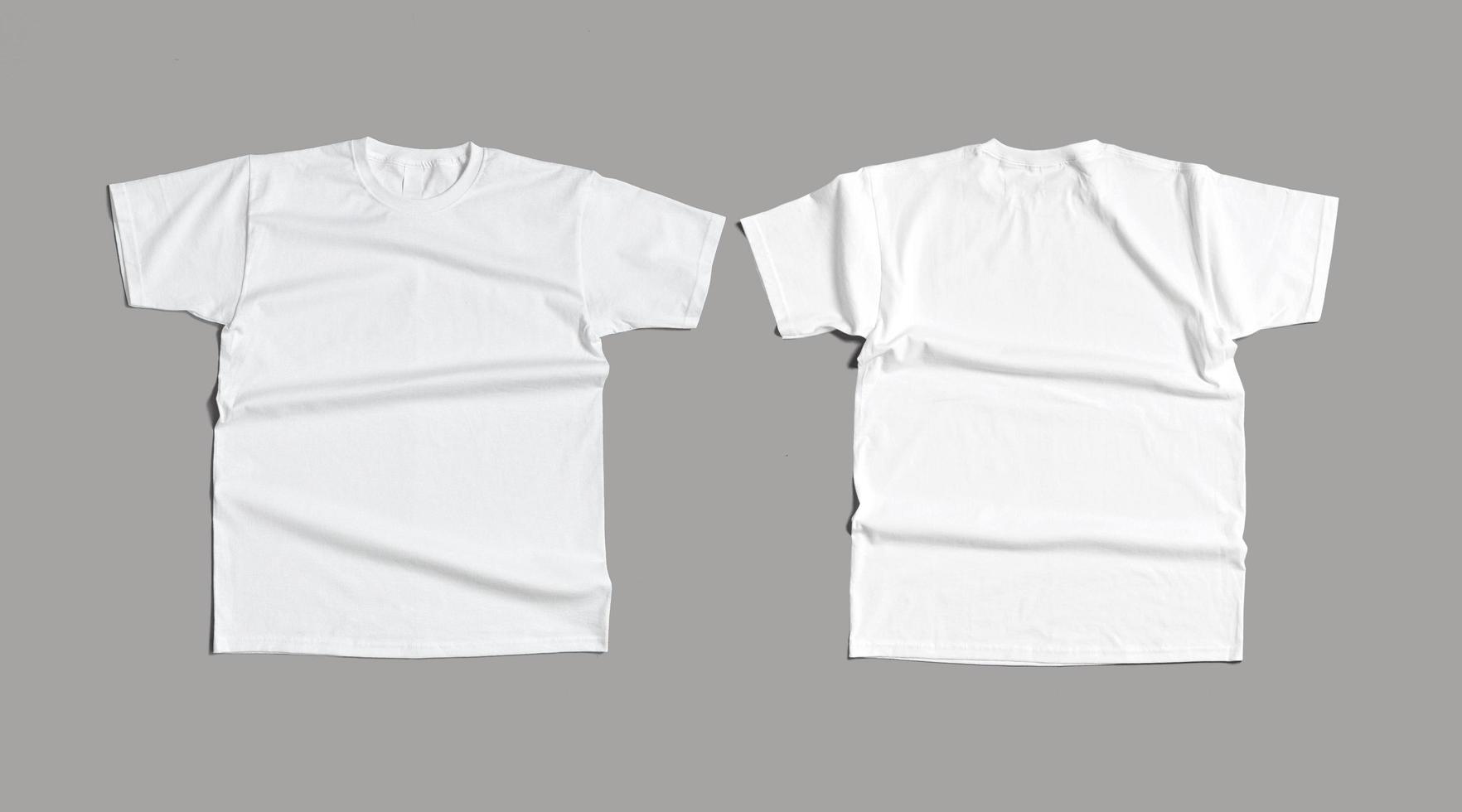 white tshirt front and back photo