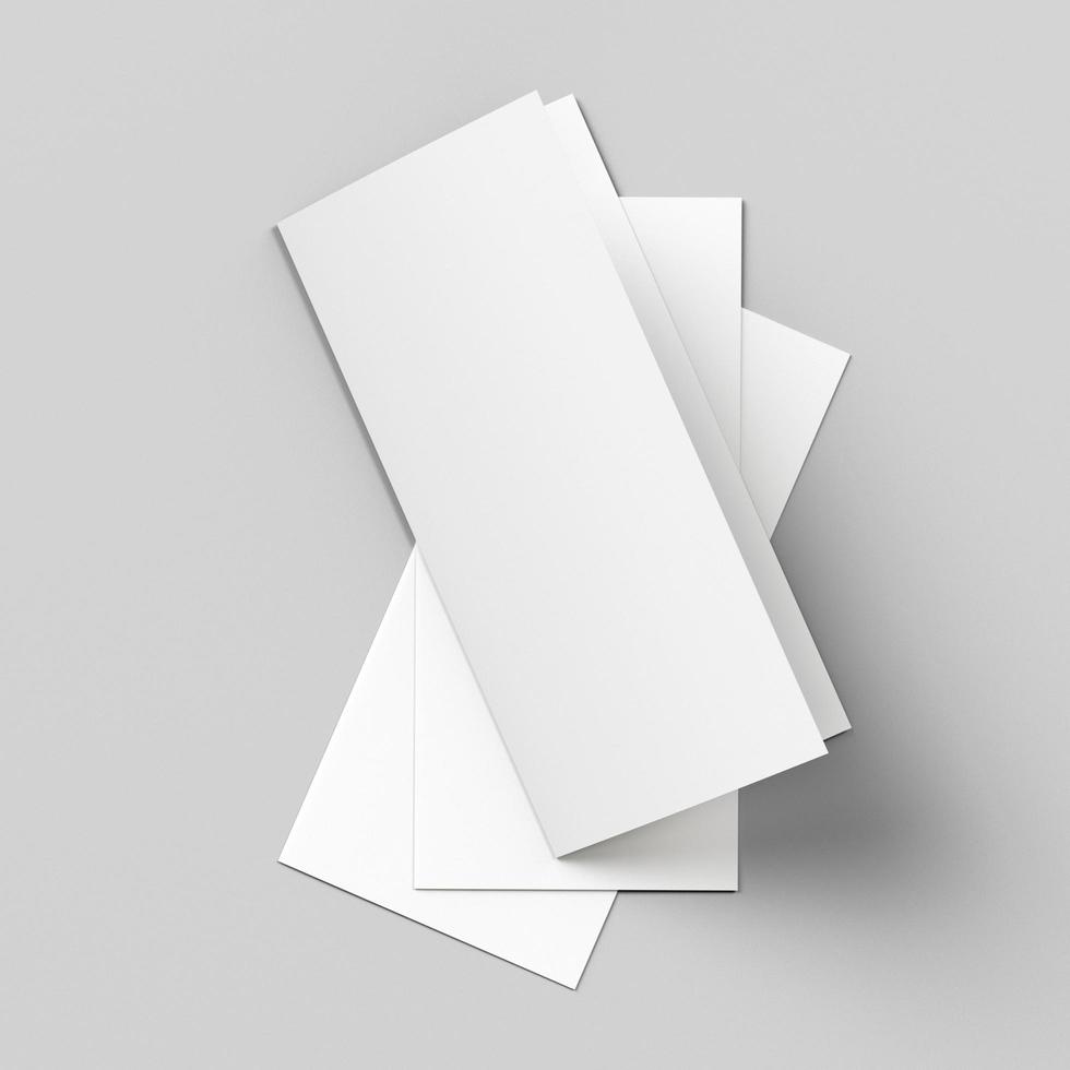 tri fold brochure mockup photo