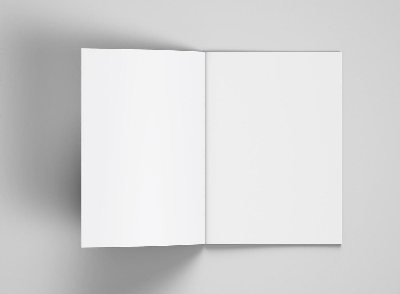 open top view a4 brochure mockup photo