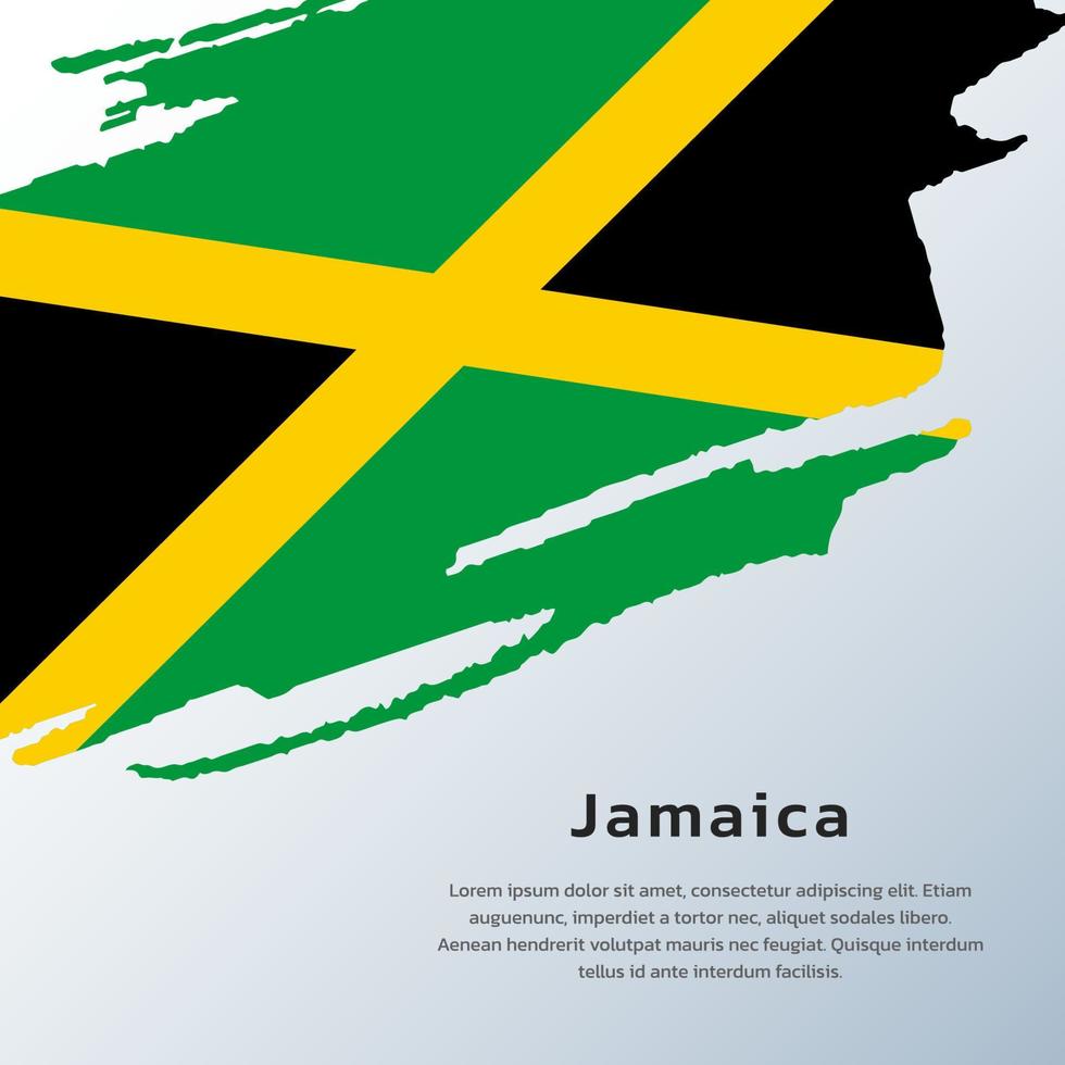 ilustración de la plantilla de la bandera de jamaica vector