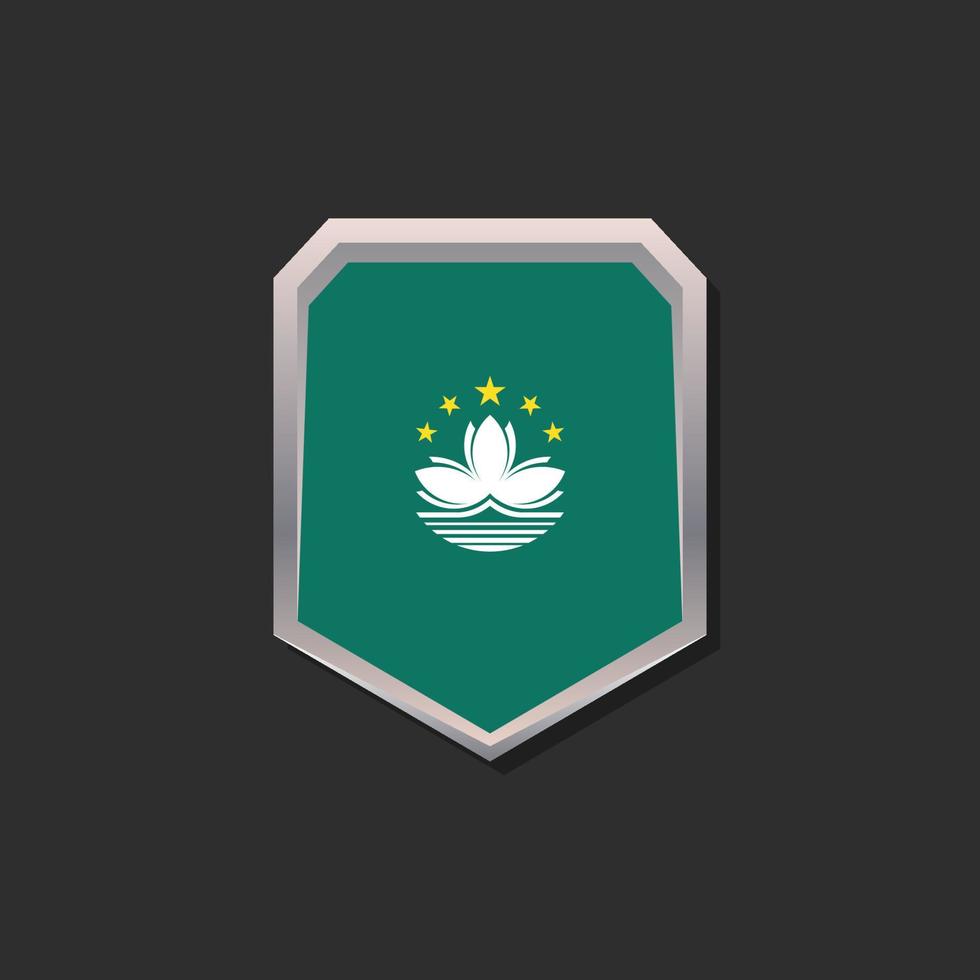 Illustration of Macau flag Template vector