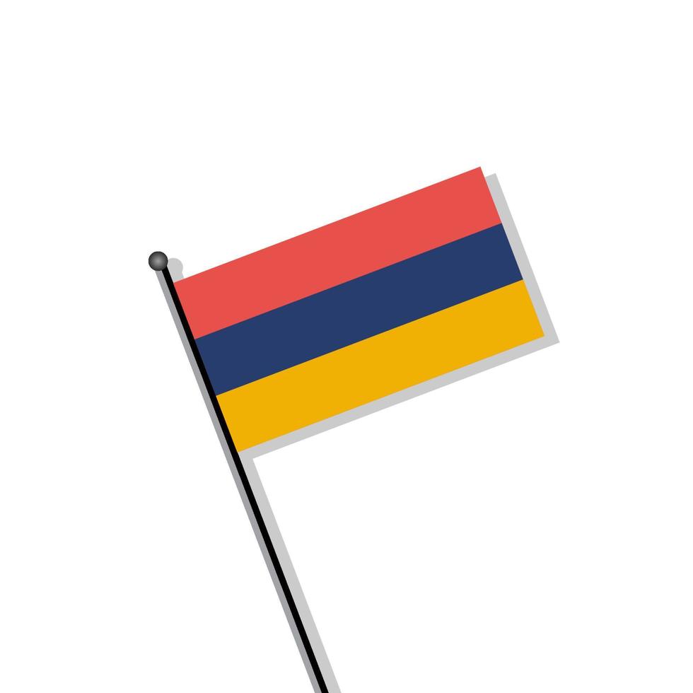 Illustration of Armenia flag Template vector