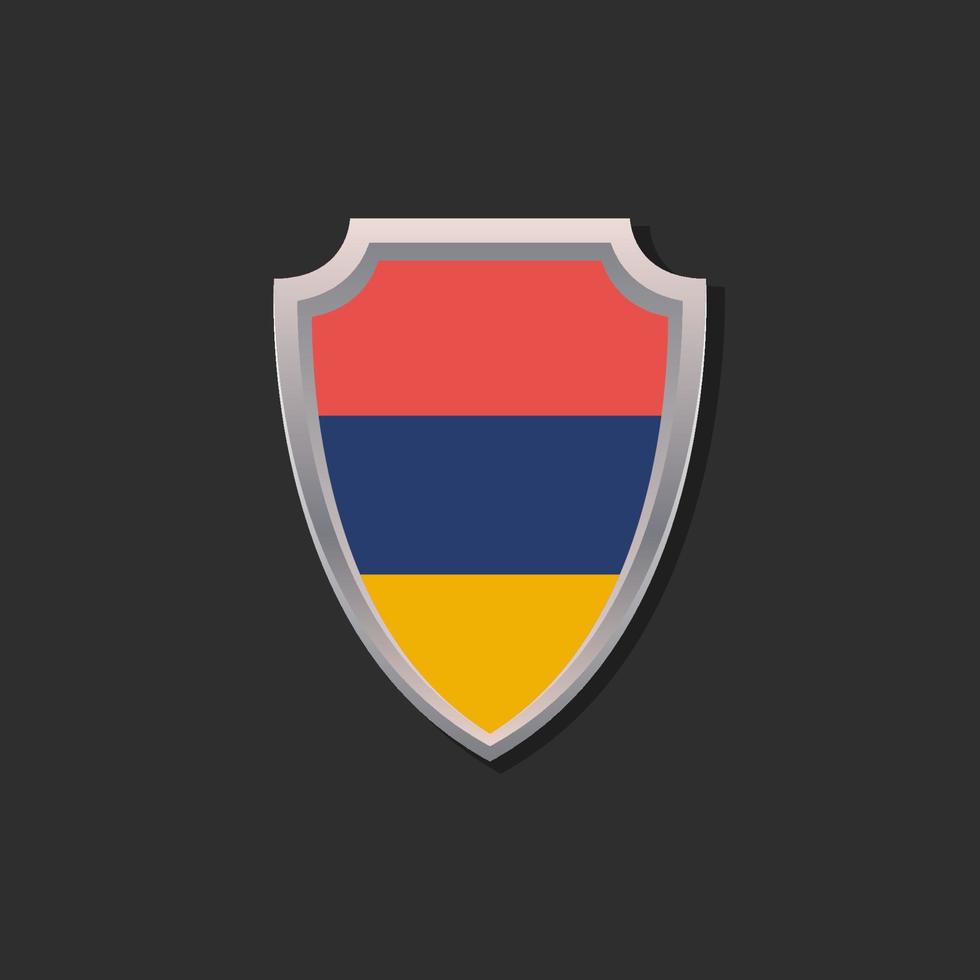 Illustration of Armenia flag Template vector