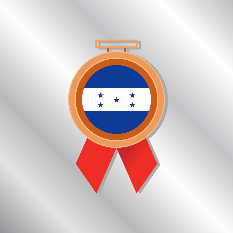 ilustración de la plantilla de la bandera de honduras vector