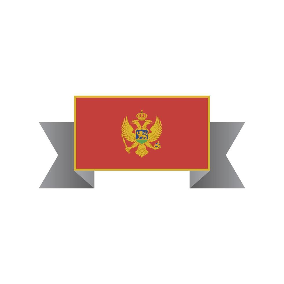 Illustration of Montenegro flag Template vector