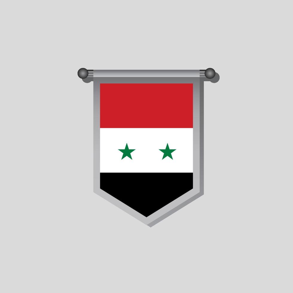 Illustration of Syria flag Template vector