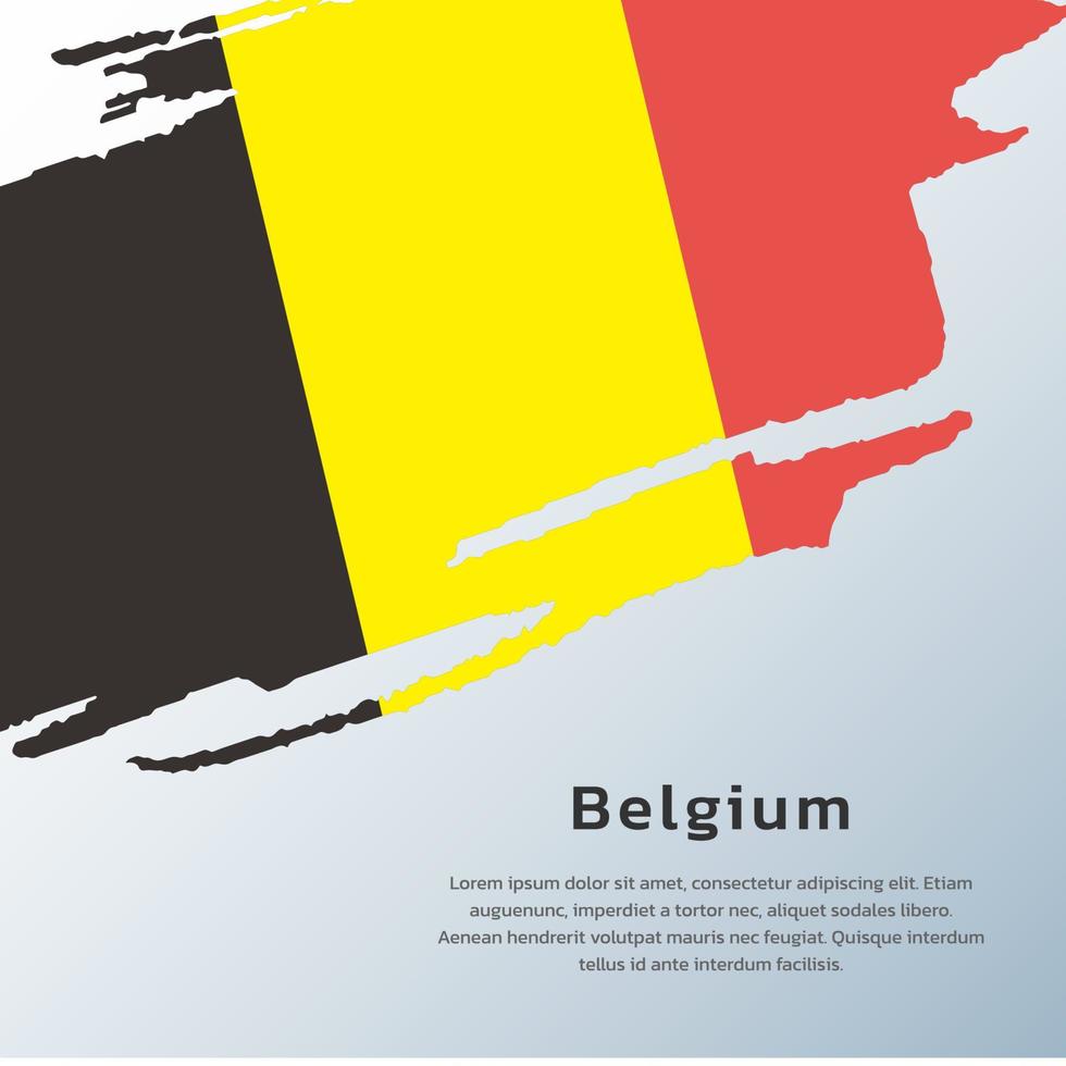 ilustración de la plantilla de la bandera de bélgica vector