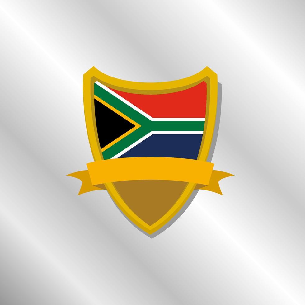 ilustración de la plantilla de la bandera de sudáfrica vector