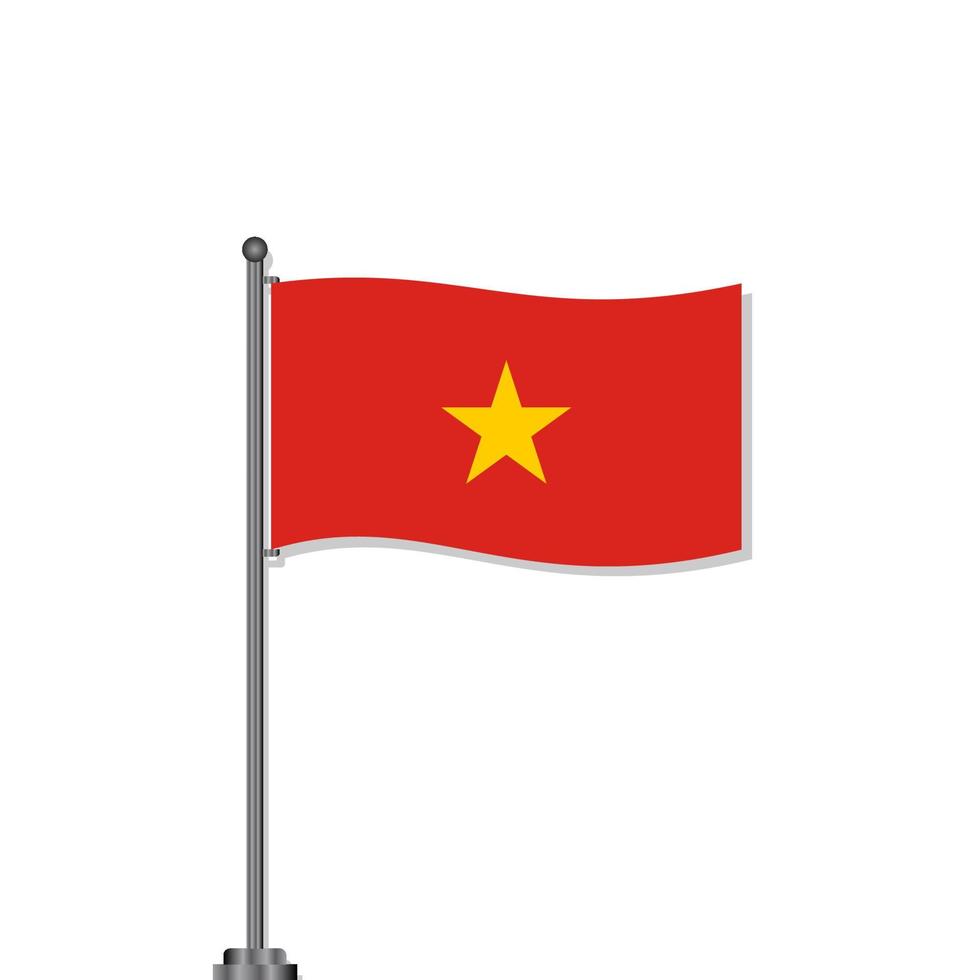 Illustration of Vietnam flag Template vector