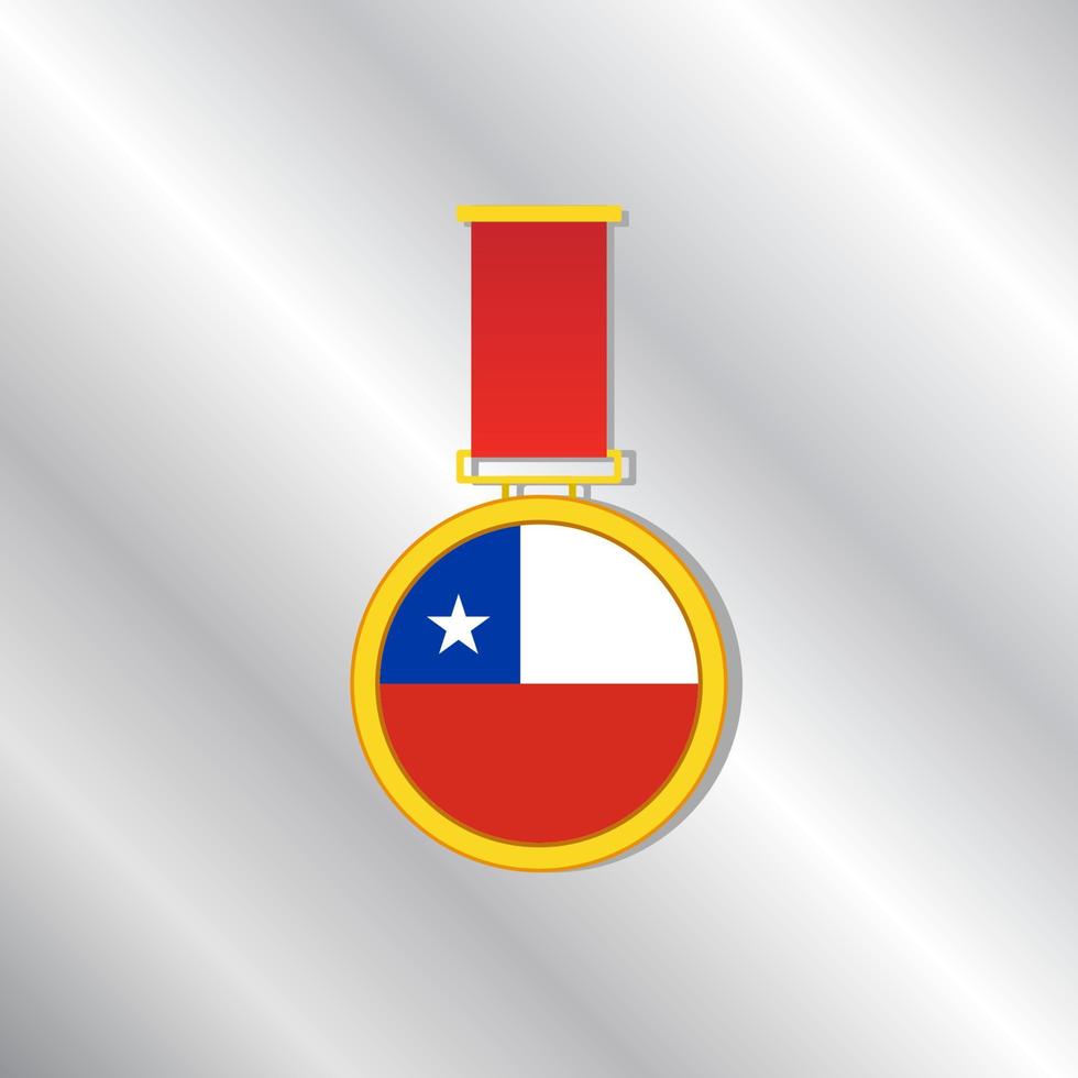 Illustration of Chile flag Template vector