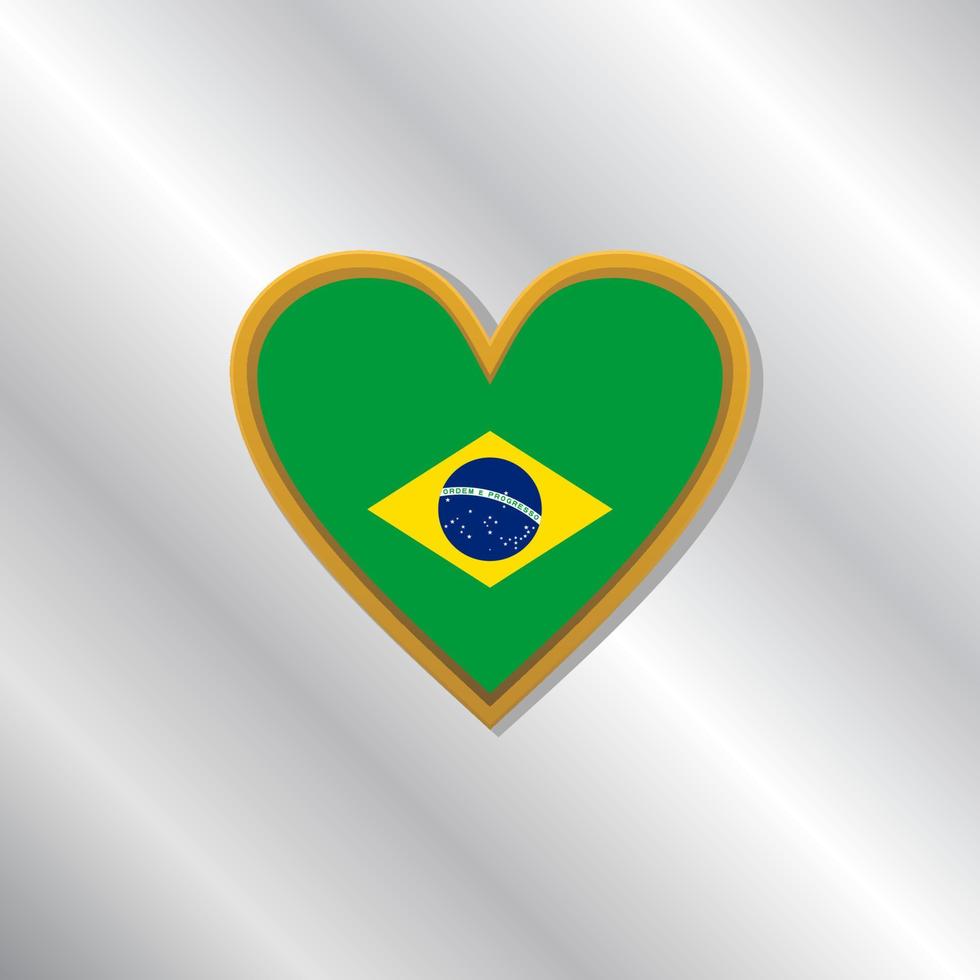 ilustración de plantilla de bandera de brasil vector