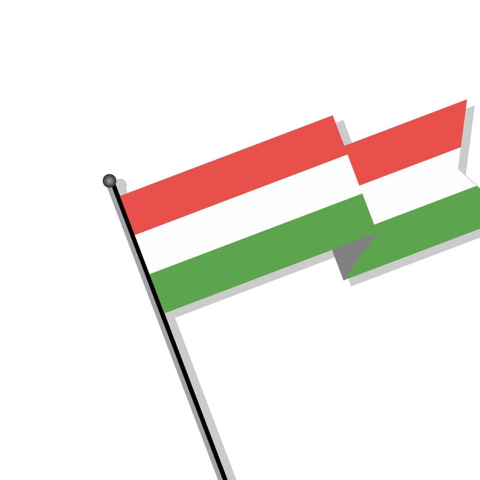 Illustration of Hungary flag Template vector