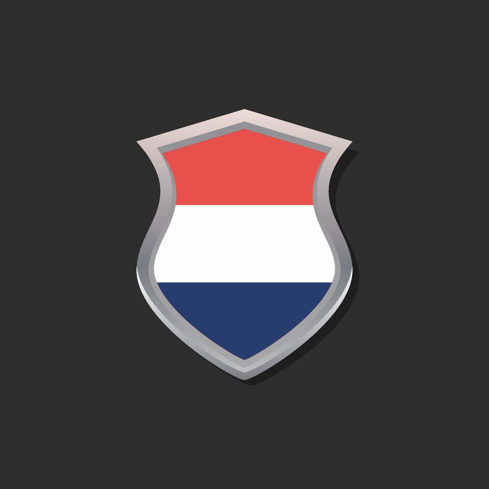 Illustration of Netherlands flag Template vector