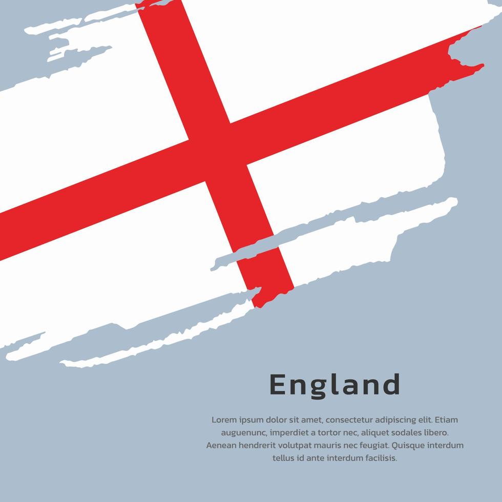 ilustración de la plantilla de la bandera de inglaterra vector