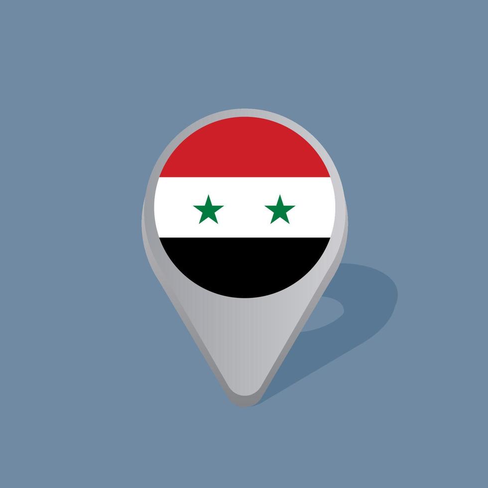 Illustration of Syria flag Template vector