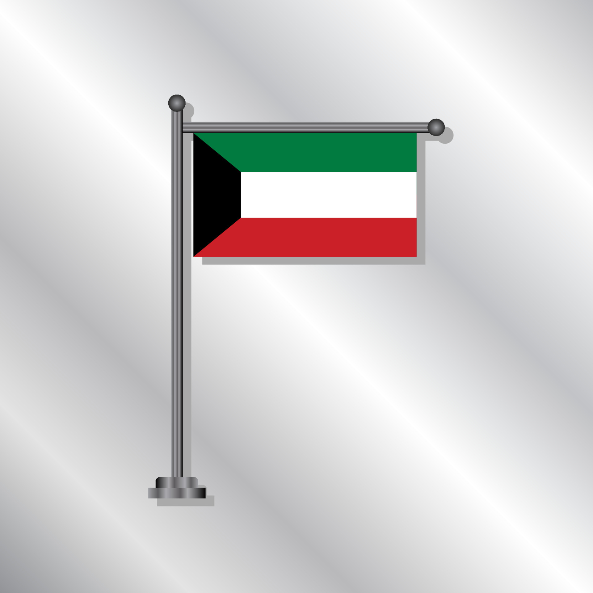 Illustration of Kuwait flag Template 13346318 Vector Art at Vecteezy