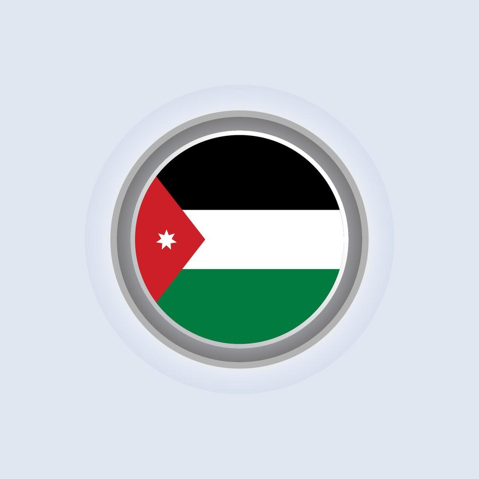 Illustration of Jordan flag Template vector