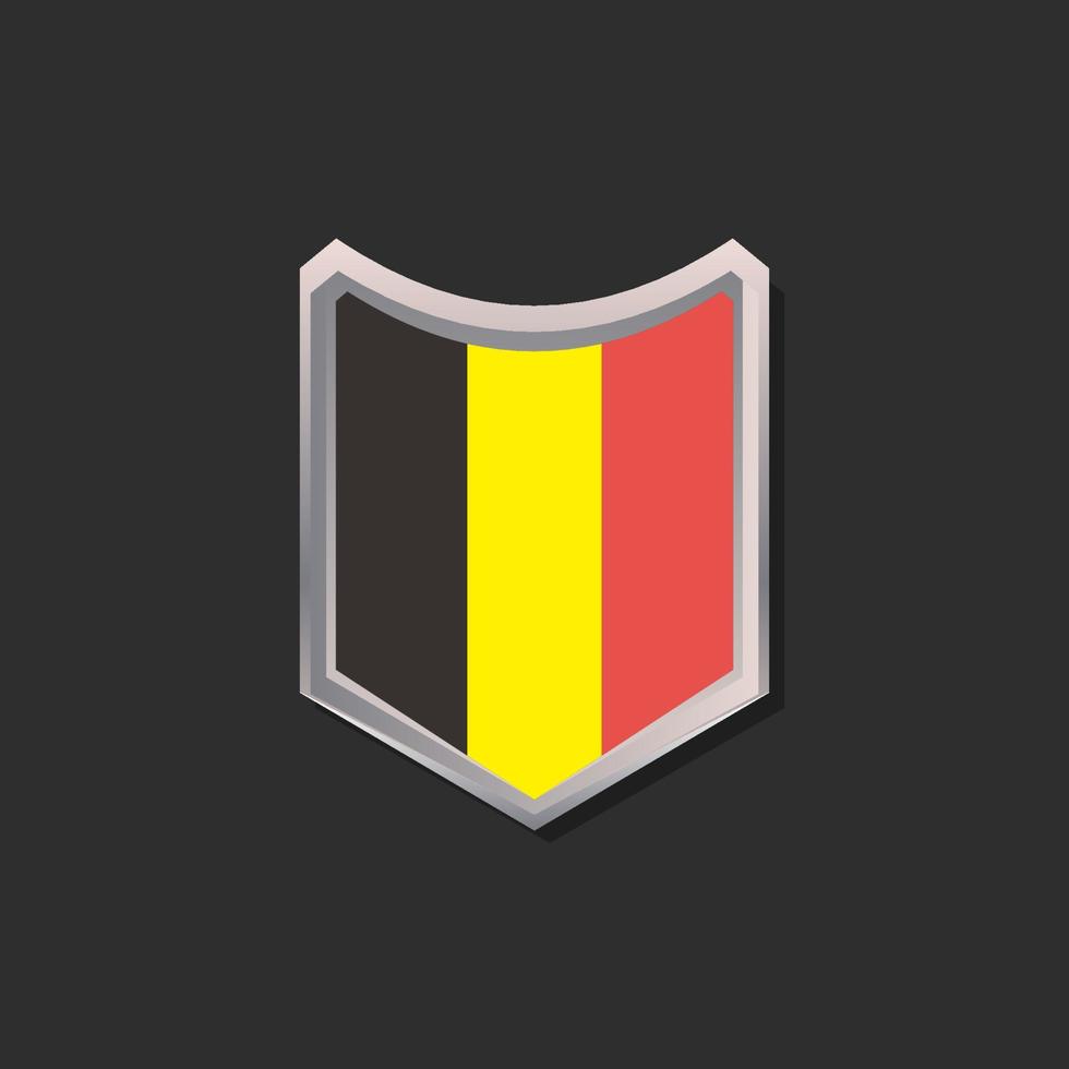 Illustration of Belgium flag Template vector
