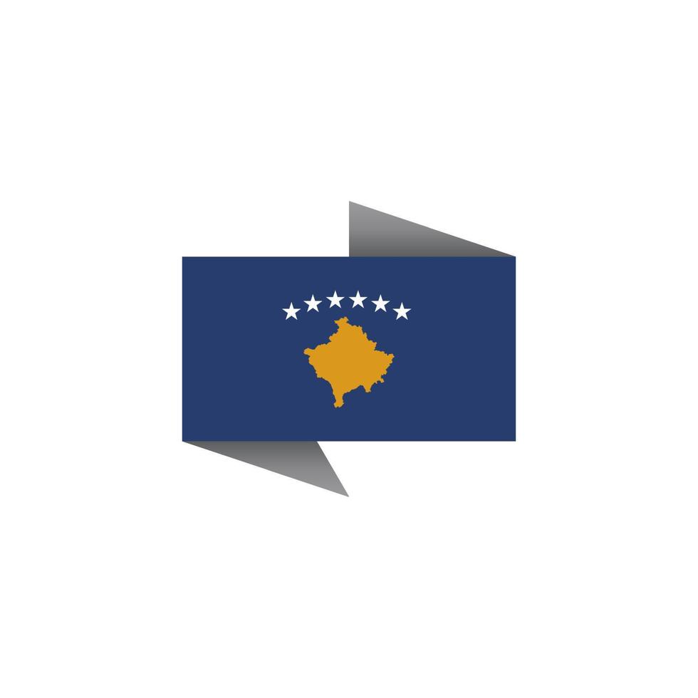 Illustration of Kosova flag Template vector
