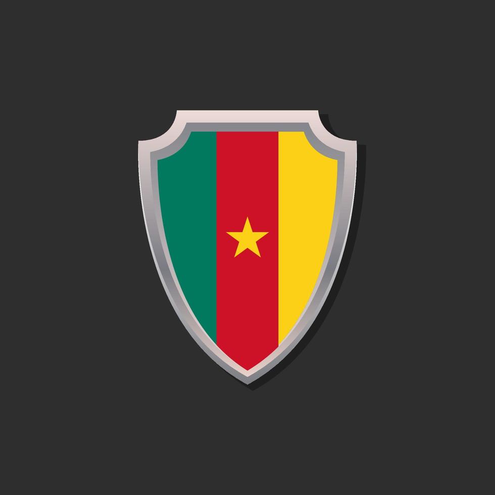 Illustration of Cameroon flag Template vector