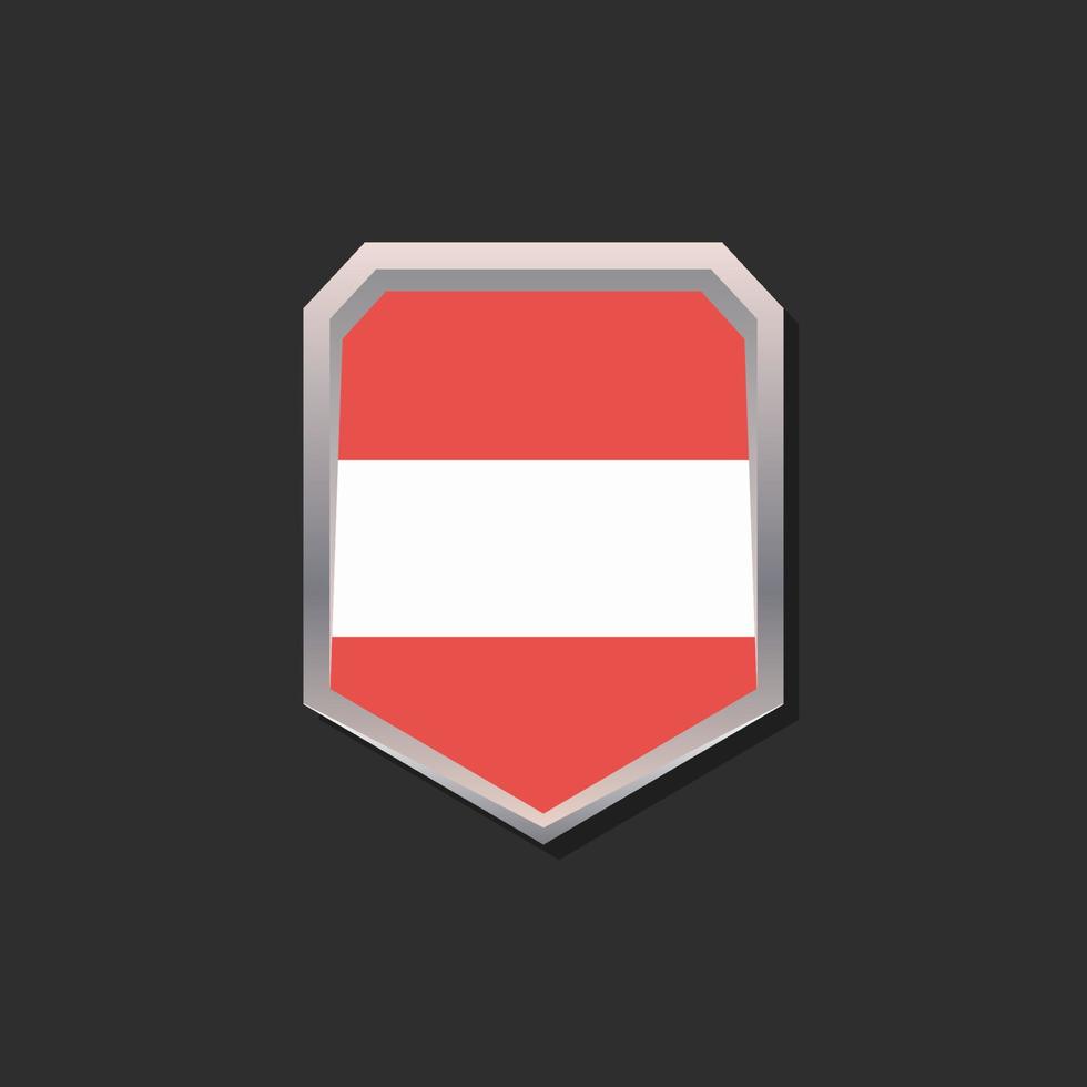 Illustration of Austria flag Template vector