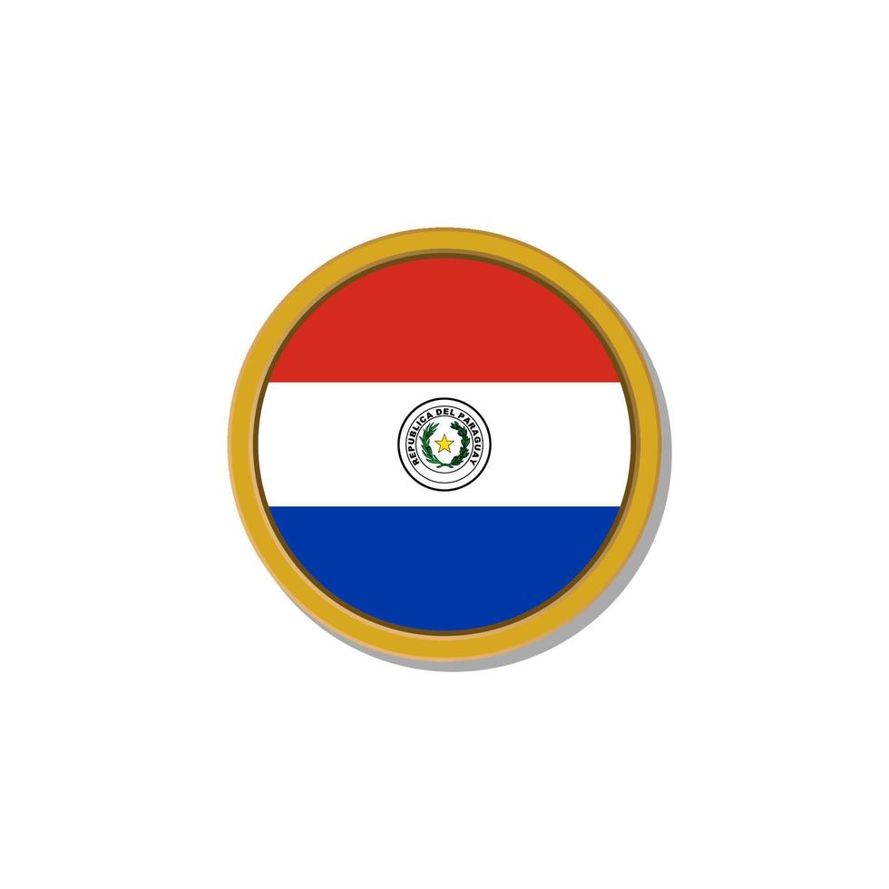 Illustration of Paraguay flag Template vector