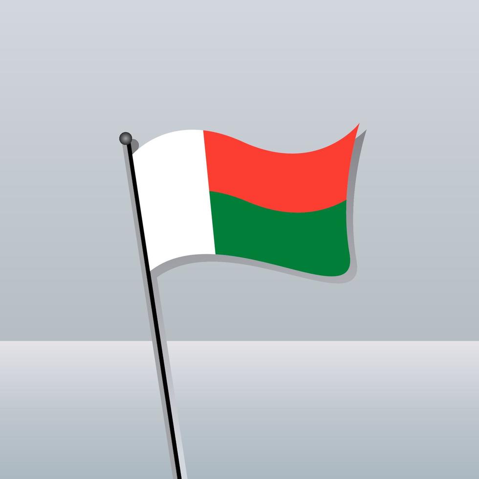 Illustration of Madagascar flag Template vector