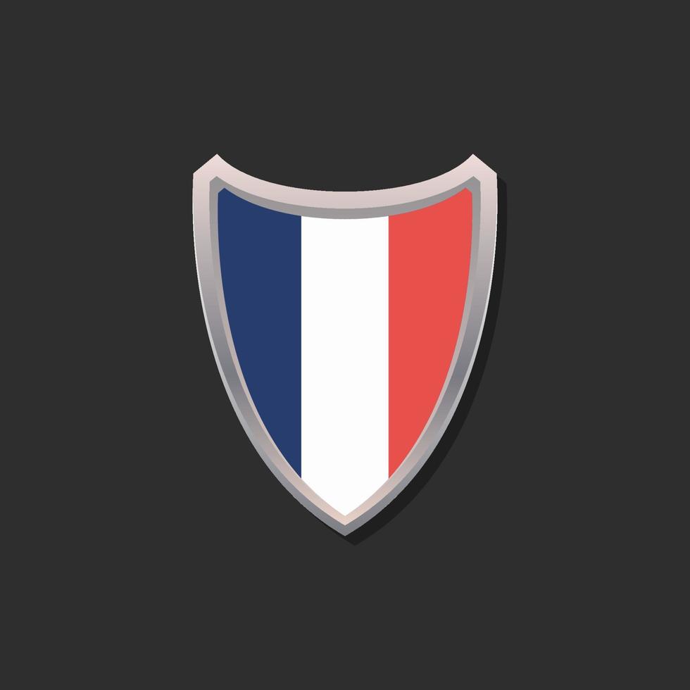 Illustration of France flag Template vector