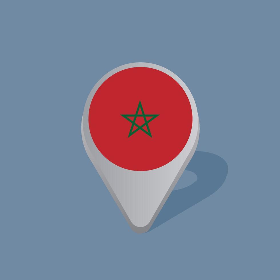 Illustration of Morocco flag Template vector