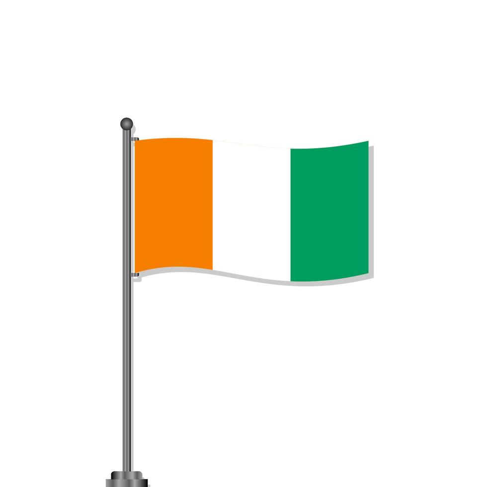 Illustration of Ivory Coast flag Template vector