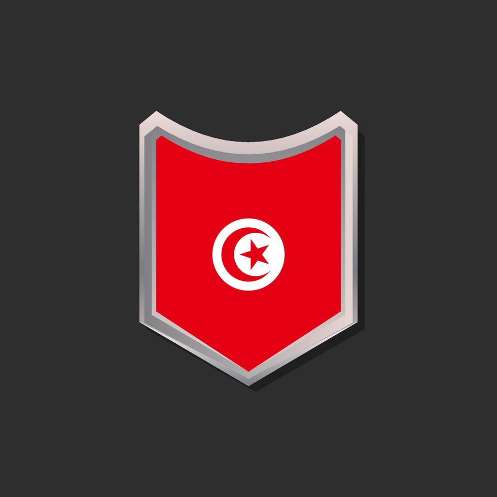 Illustration of Tunisia flag Template vector