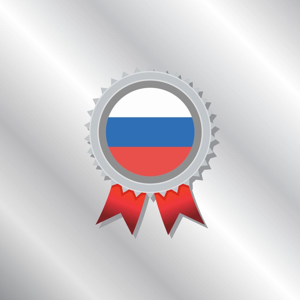 ilustración de la plantilla de la bandera de rusia vector