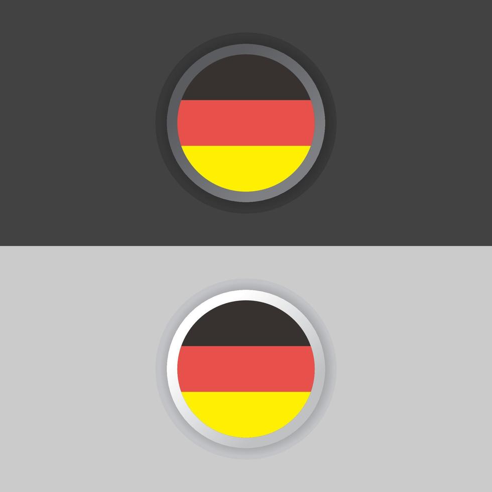 ilustración de la plantilla de la bandera de alemania vector