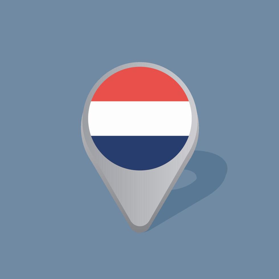 Illustration of Netherlands flag Template vector