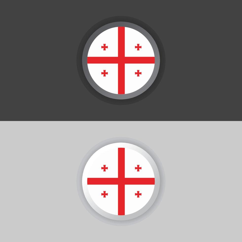 Illustration of Georgia flag Template vector