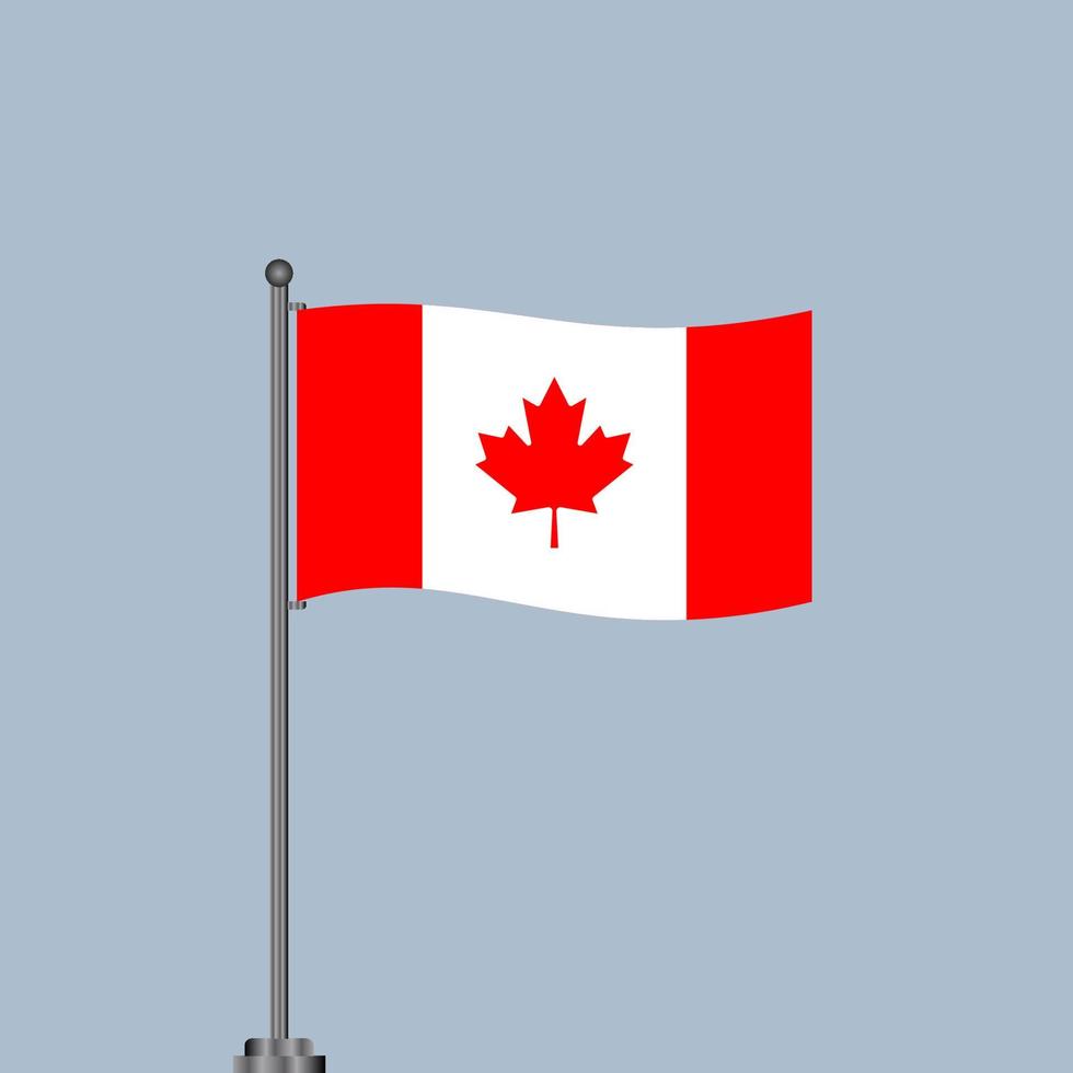 Illustration of Canada flag Template vector