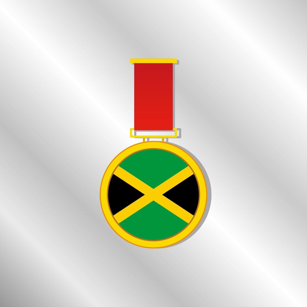 ilustración de la plantilla de la bandera de jamaica vector