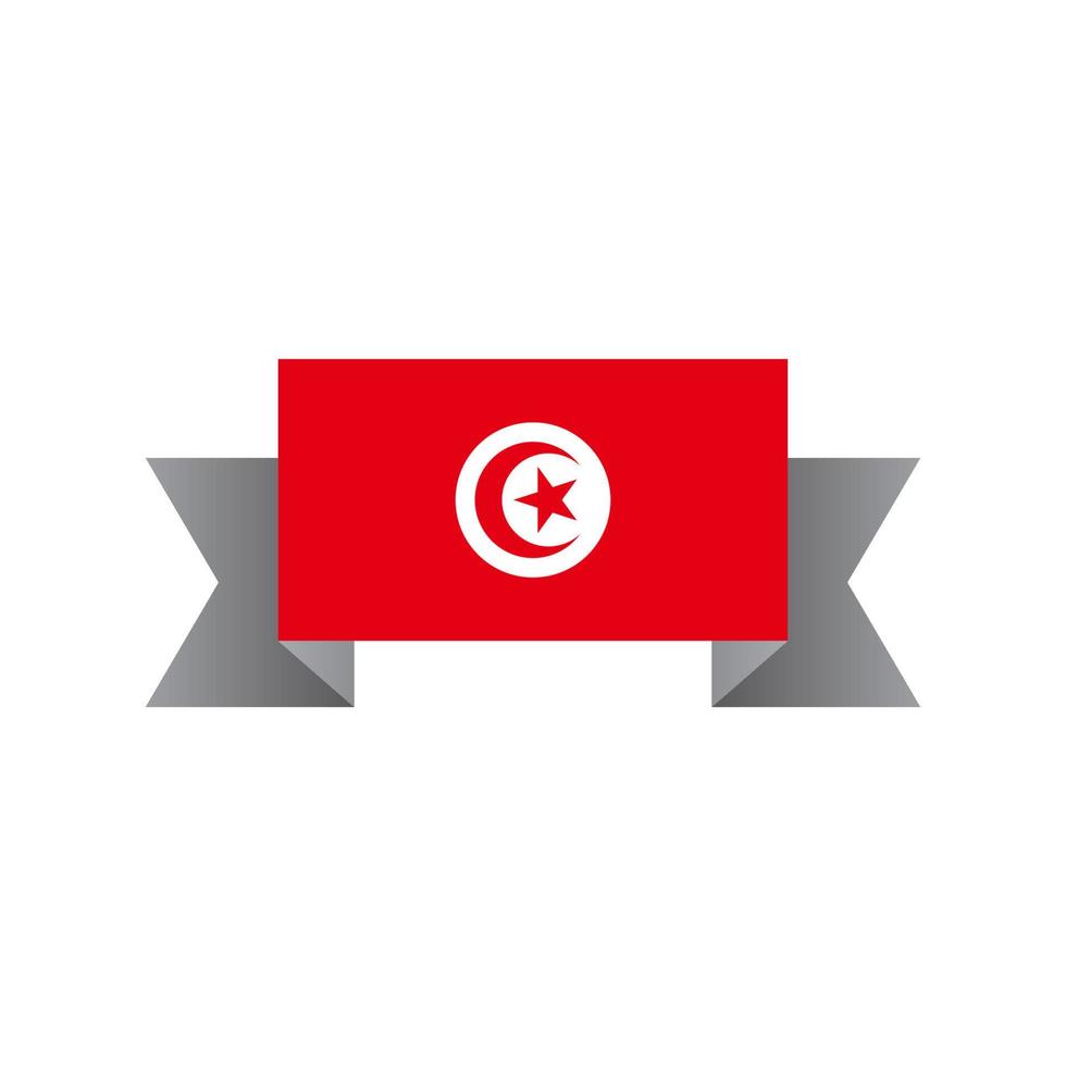 Illustration of Tunisia flag Template vector