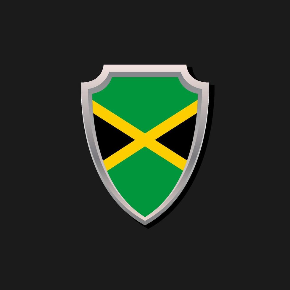 ilustración de la plantilla de la bandera de jamaica vector