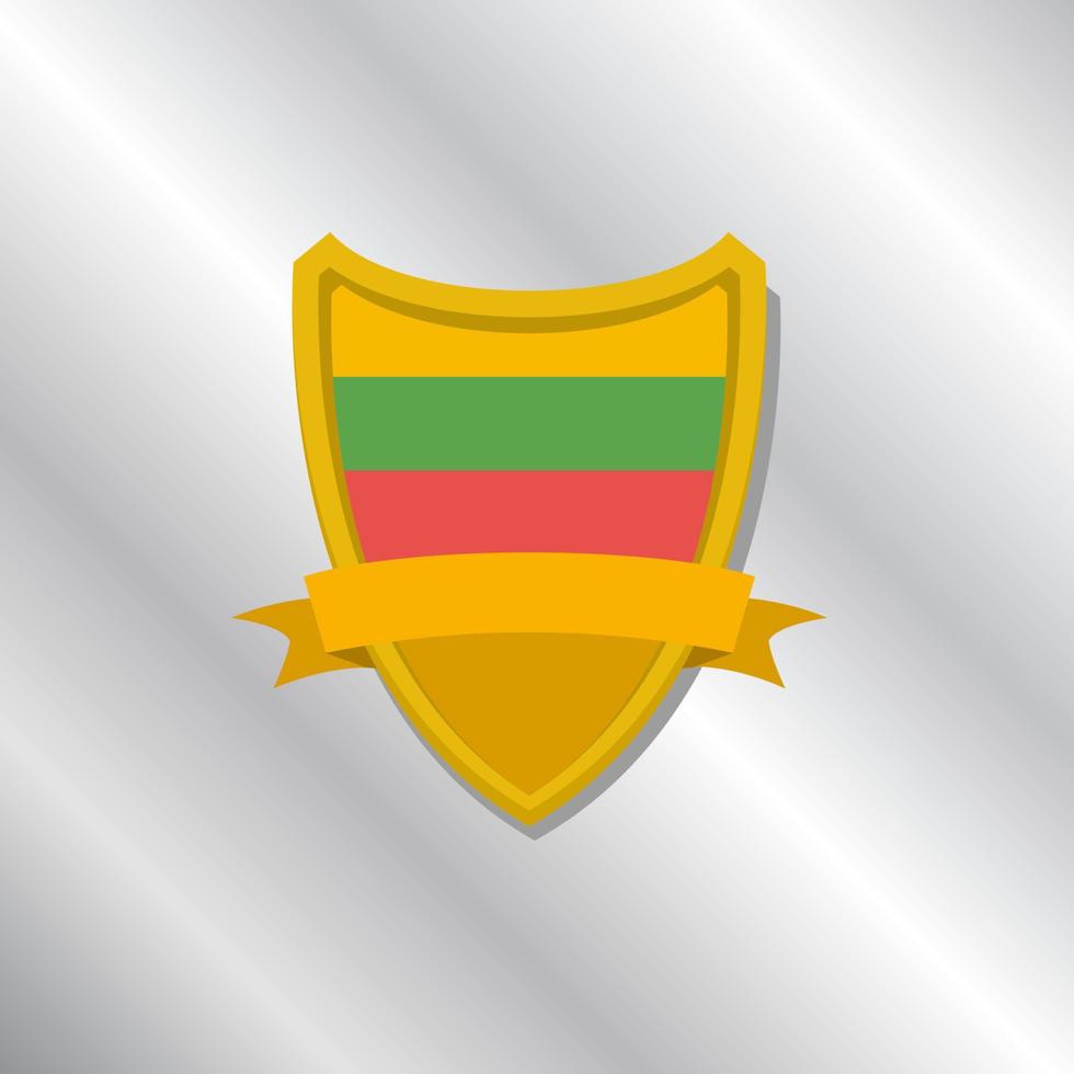 Illustration of Lithuania flag Template vector