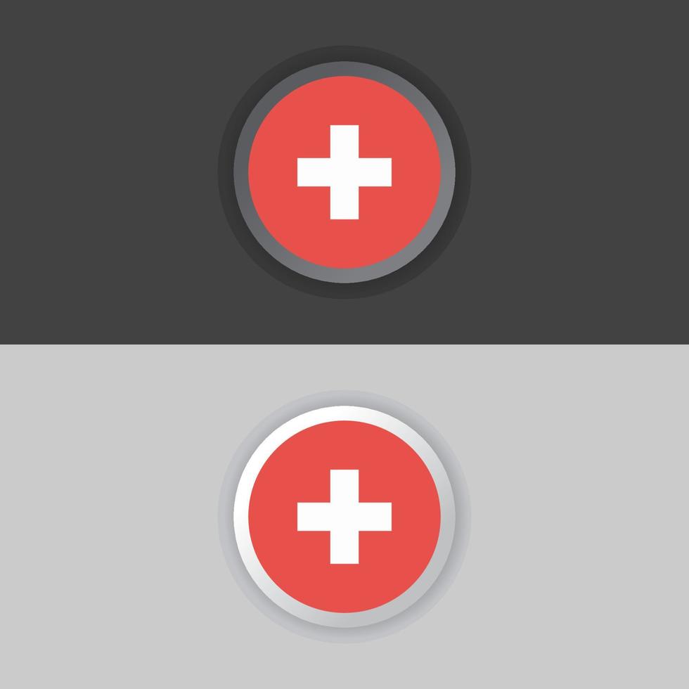 Illustration of Switzerland flag Template vector