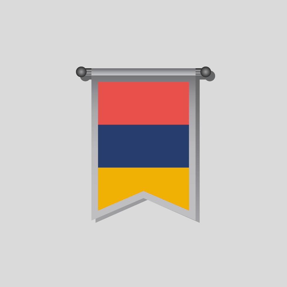 Illustration of Armenia flag Template vector