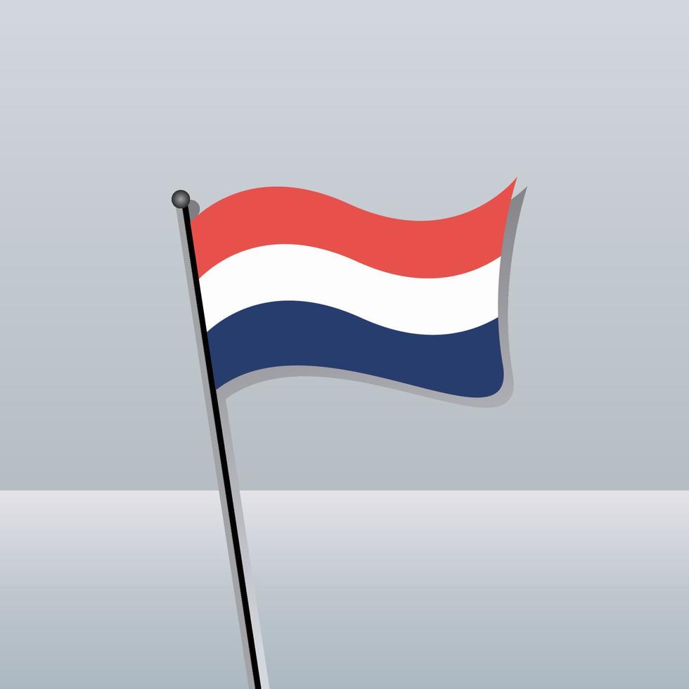 Illustration of Netherlands flag Template vector