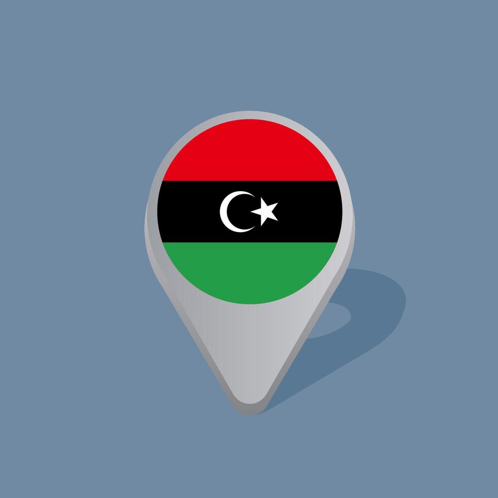 Illustration of Libya flag Template vector