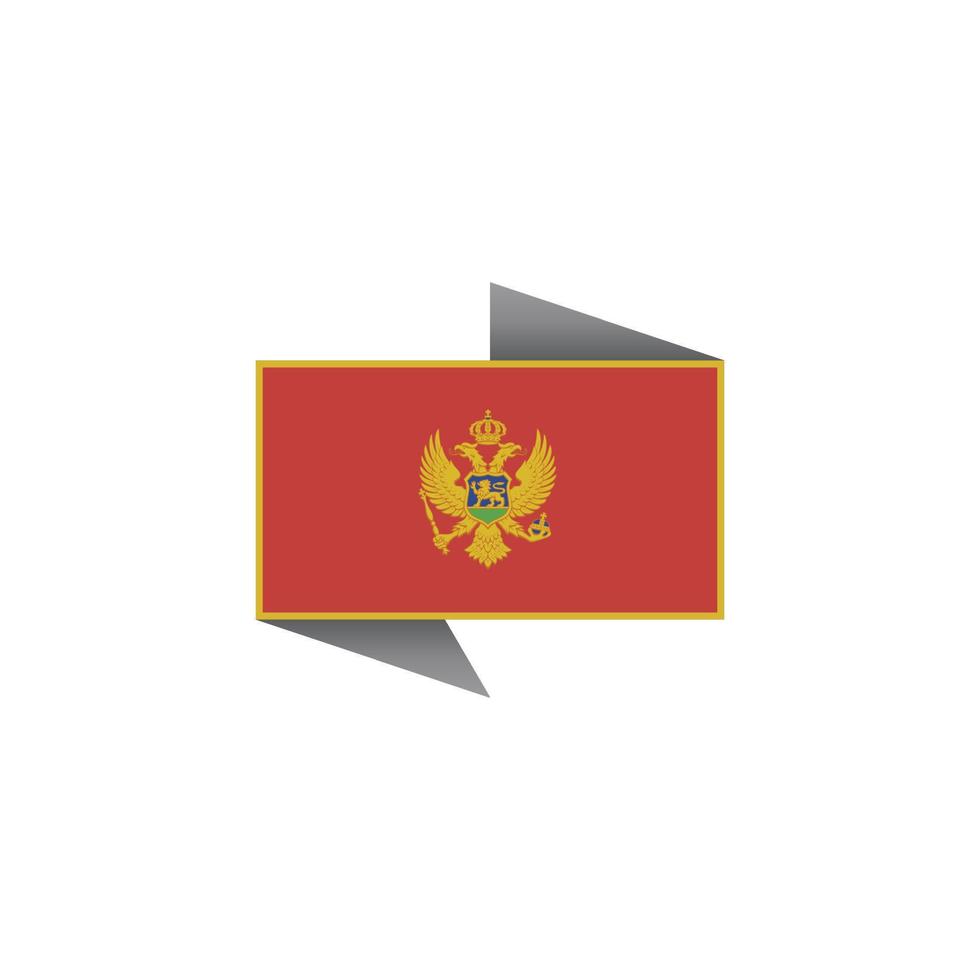 Illustration of Montenegro flag Template vector