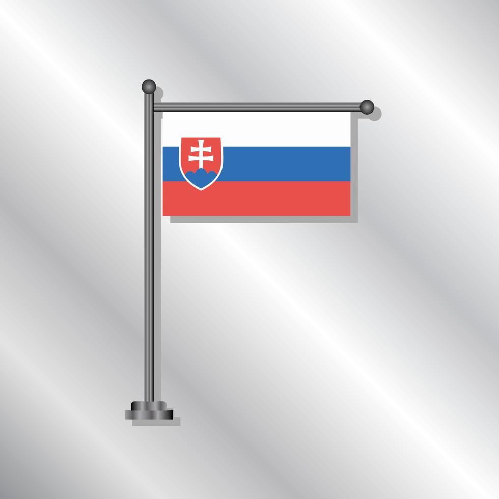 Illustration of Slovakia flag Template vector