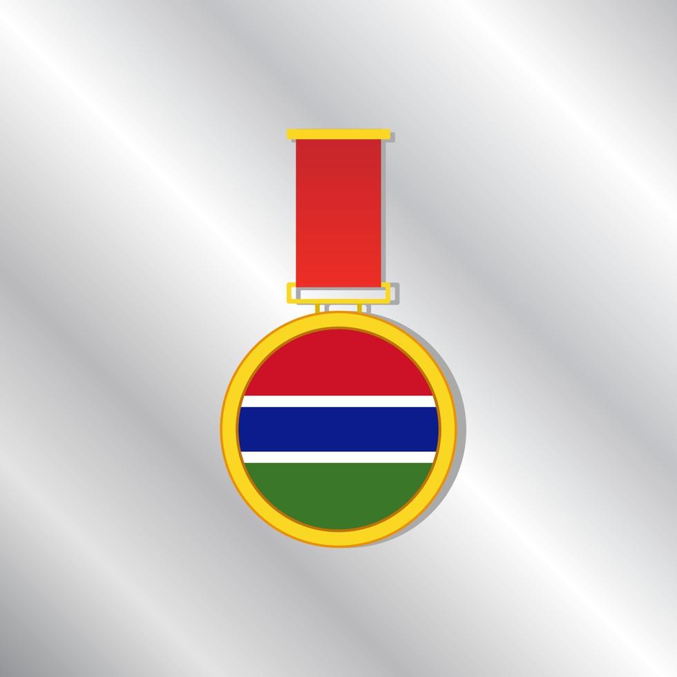 Illustration of Gambia flag Template vector