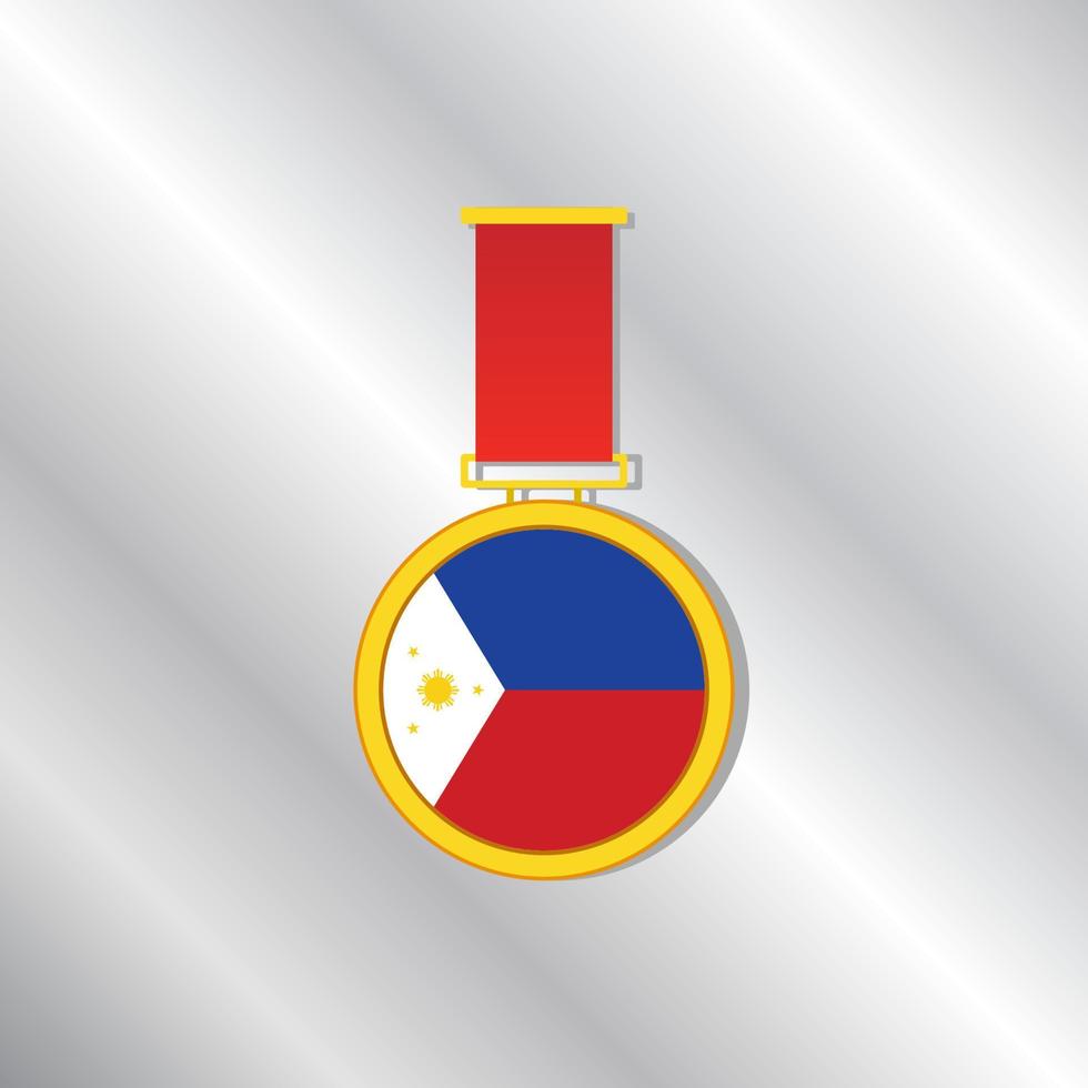 ilustración de la plantilla de la bandera de filipinas vector