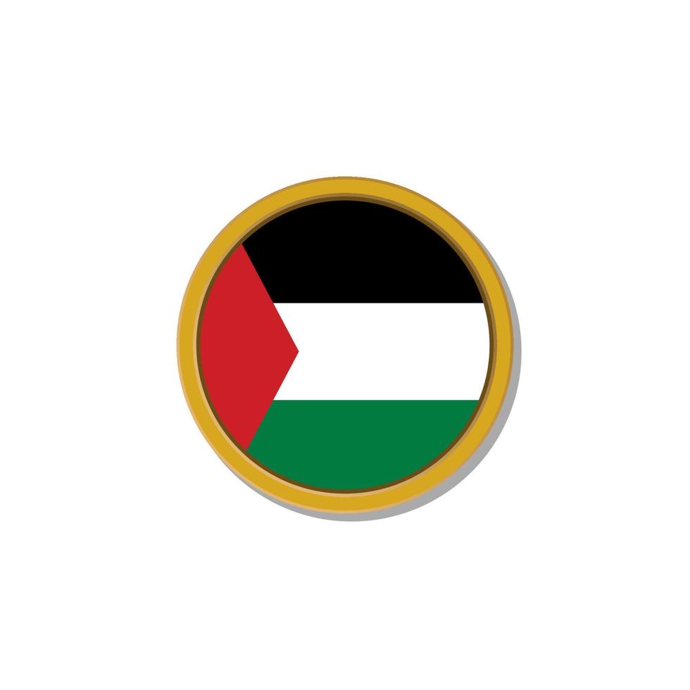 Illustration of Palestine flag Template vector